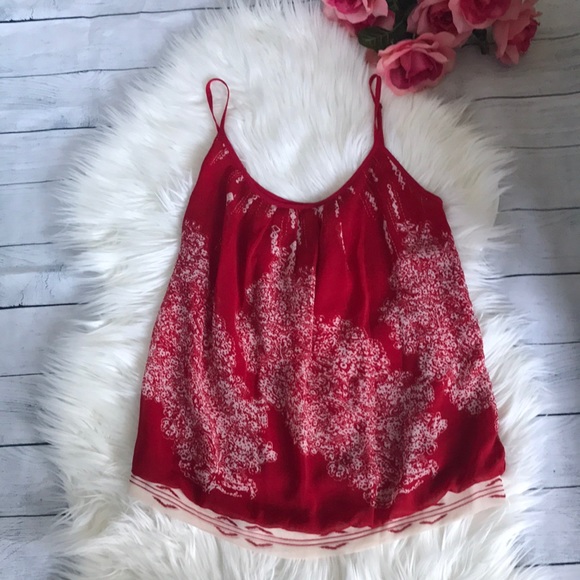 CAbi Tops - 3 for $20 Cabi  White and Red Township Camp Tank